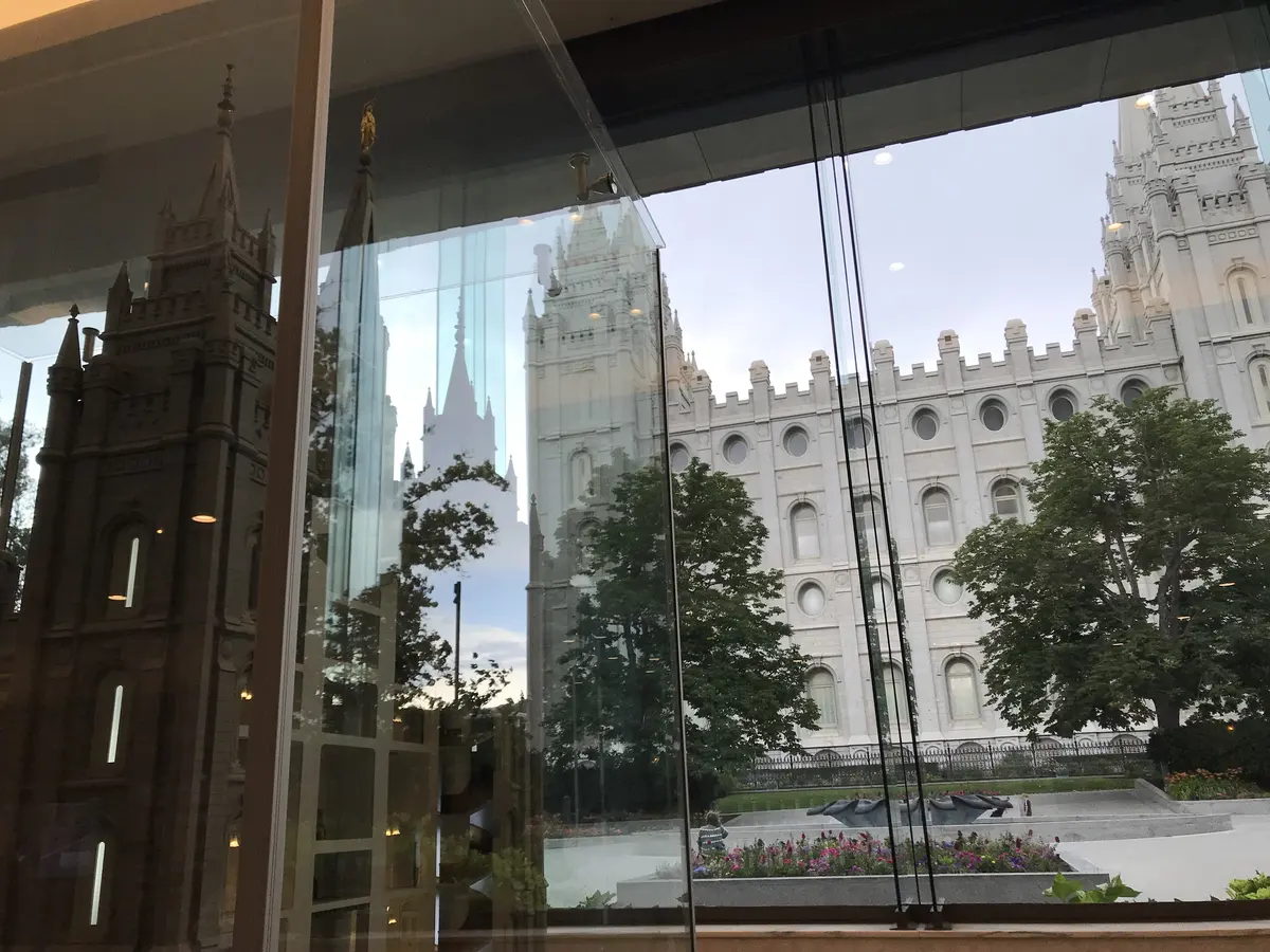 盐湖城圣殿广场历史建筑与城市街景