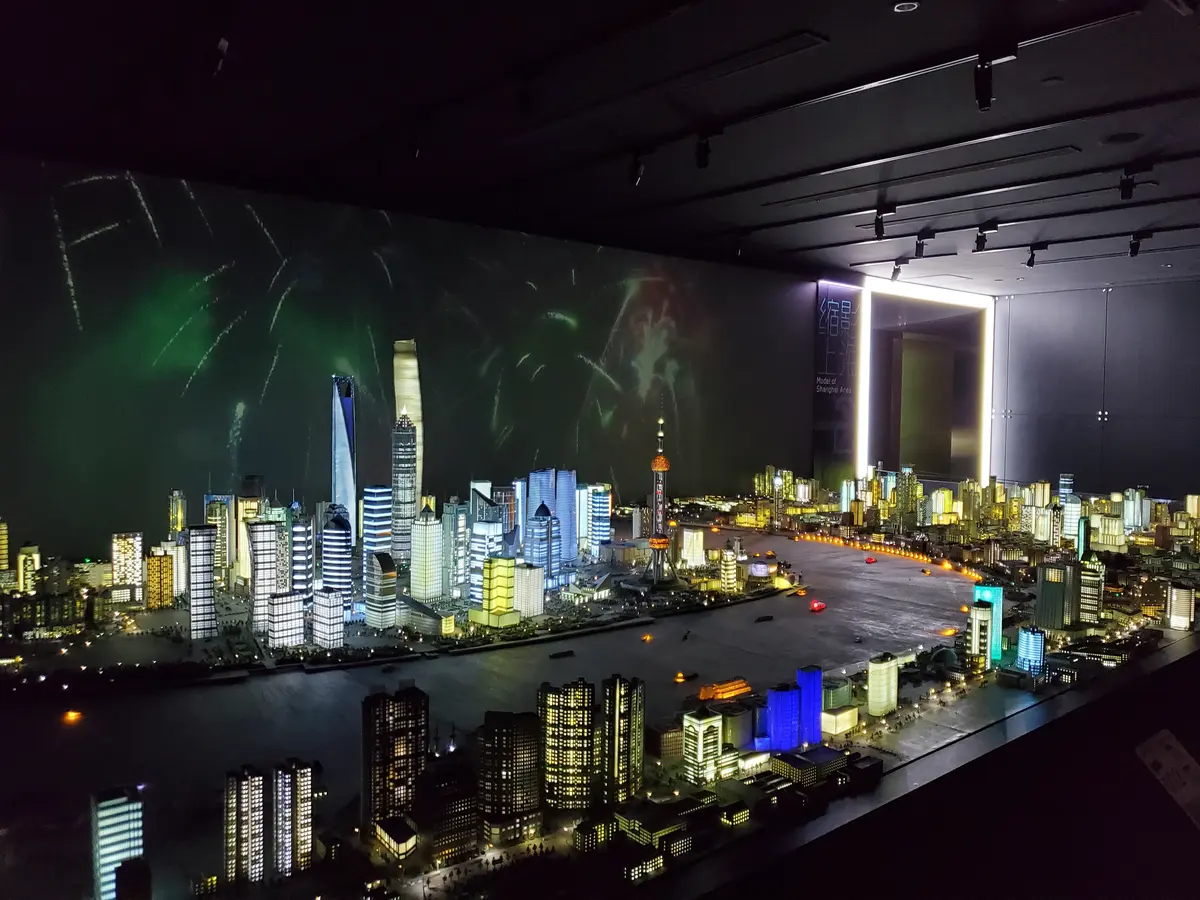 上海城市建筑群模型与灯光展陈